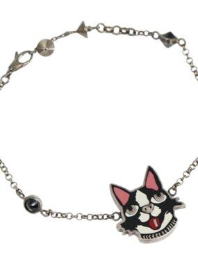 GUCCI Bracelet Ag925 BOSCO&ORSO Silver Auth 159492M